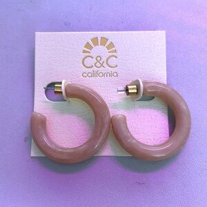 New acrylic hoop earrings